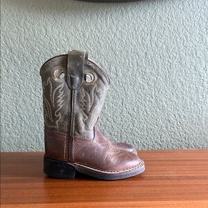 Brown and Tan Cowboy Boots